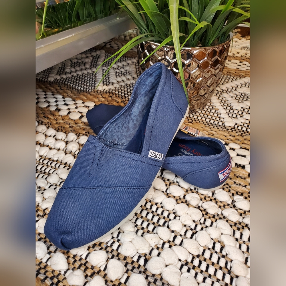 BOBS  From Skechers Women's Peace And Love Dark Navy Flats - Picture 11 of 12